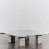 Carrara marble coffee table